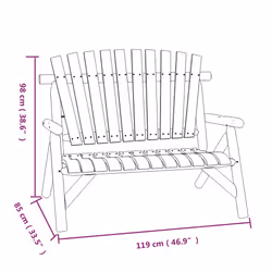 VidaXL 363348 outdoor bench Wood - Additional view 6