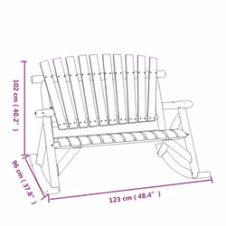 VidaXL 363349 outdoor bench Wood - Additional view 6