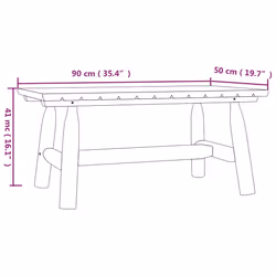 VidaXL 363354 outdoor bench Wood - Additional view 6