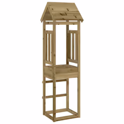 vidaXL Play Tower Kids Outdoor Climbing Frame Garden Play Tower Solid Wood - solid impregnated pinewood