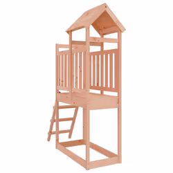 vidaXL Play Tower Climbing Frame Garden Play Tower with Ladder Solid Wood Pine - solid douglas wood