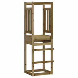 vidaXL Play Tower Kids Outdoor Climbing Frame Garden Play Tower Solid Wood - solid impregnated pinewood