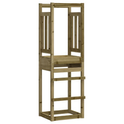 vidaXL Play Tower Kids Outdoor Climbing Frame Garden Play Tower Solid Wood - solid impregnated pinewood