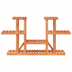 vidaXL Flower Stand Plant Stand Flower Pot Holder Planter Rack Solid Wood Fir - light brown, 110 x 25 x 73 cm/without wheels - Additional view 4