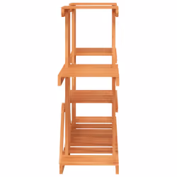 vidaXL Flower Stand Plant Stand Flower Pot Holder Planter Rack Solid Wood Fir - light brown, 110 x 25 x 73 cm/without wheels - Additional view 5