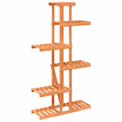 vidaXL Flower Stand Plant Stand Flower Pot Holder Planter Rack Solid Wood Fir - light brown, 75 x 25 x 140.5 cm/without wheels - Additional view 5