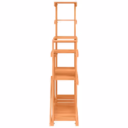vidaXL Flower Stand Plant Stand Flower Pot Holder Planter Rack Solid Wood Fir - light brown, 110 x 25 x 111 cm/without wheels - Additional view 4