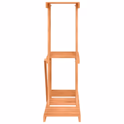 vidaXL Flower Stand Plant Stand Flower Pot Holder Planter Rack Solid Wood Fir - light brown, 81 x 25 x 75.5 cm/without wheels - Additional view 4