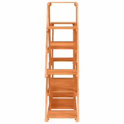vidaXL Flower Stand Plant Stand Flower Pot Holder Planter Rack Solid Wood Fir - light brown, 110 x 25 x 105 cm/without wheels - Additional view 4