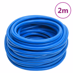 vidaXL Air Hose Pneumatic Hose Pipe Air Compressor Hose Air Line Blue PVC - without accessories, 0.6"/2 m