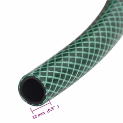 vidaXL Garden Hose Pool Hose Pipe Reel Swimming Pool Water Hose Green 0.5" PVC - Additional view 5