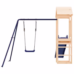 vidaXL Playhouse Outdoor Climbing Frame Patio with Slide Swing Solid Wood Pine - solid pinewood - Additional view 6