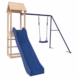vidaXL Outdoor Playset Wooden Playground Set Swing Set Wood Pine - solid pinewood - Additional view 2
