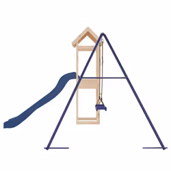 vidaXL Outdoor Playset Wooden Playground Set Swing Set Wood Pine - solid pinewood - Additional view 5