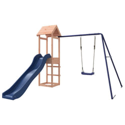 vidaXL Outdoor Playset Wooden Playground Set Swing Set Wood Pine - solid douglas wood