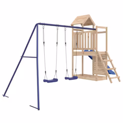 vidaXL Outdoor Playset Wooden Playground Set Swing Set Impregnated Wood Pine - solid pinewood - Additional view 2