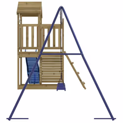 vidaXL Outdoor Playset Wooden Playground Set Swing Set Impregnated Wood Pine - solid impregnated pinewood - Additional view 4