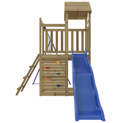 vidaXL Outdoor Playset Wooden Playground Set Swing Set Impregnated Wood Pine - solid impregnated pinewood - Additional view 5