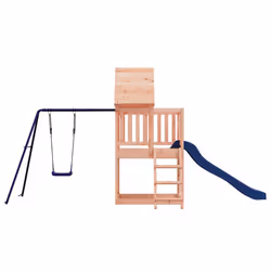 vidaXL Playhouse Outdoor Kid Play with Slide Ladder Swing Solid Wood Pine - solid douglas wood - Additional view 2