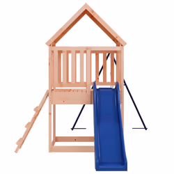 vidaXL Playhouse Outdoor Kid Play with Slide Ladder Swing Solid Wood Pine - solid douglas wood - Additional view 4