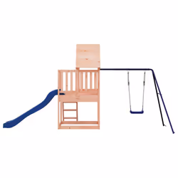 vidaXL Playhouse Outdoor Kid Play with Slide Ladder Swing Solid Wood Pine - solid douglas wood - Additional view 5