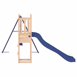 vidaXL Outdoor Playset Wooden Playground Set Kids Swing Set Solid Wood Pine - solid pinewood - Additional view 5