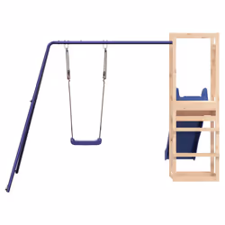 vidaXL Outdoor Playset Wooden Playground Set Kids Swing Set Solid Wood Pine - solid pinewood - Additional view 6