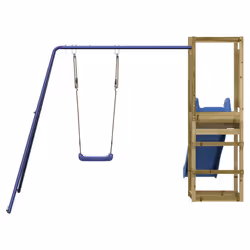 vidaXL Outdoor Playset Wooden Playground Set Kids Swing Set Solid Wood Pine - solid impregnated pinewood - Additional view 6