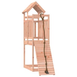 vidaXL Playhouse with Climbing Wall Impregnated Wood Pine Kids Climbing Frame - solid douglas wood
