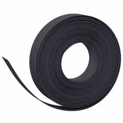 vidaXL Garden Edging Patio Lawn Edging Garden Border Rolls 5 pcs Polyethylene - black, 50 x 0.1 m