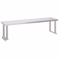 vidaXL Kitchen Work Table with Overshelf Stainless Steel 120x60x115/145 cm - 120 x 60 x 115 cm - Additional view 6