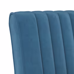 vidaXL Slipper Chair Accent Chair Living Room Upholstered Sofa Chair Velvet - blue - Additional view 5