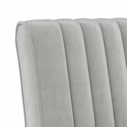 vidaXL Slipper Chair Accent Chair Living Room Upholstered Sofa Chair Velvet - light grey - Additional view 5
