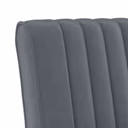 vidaXL Slipper Chair Accent Chair Living Room Upholstered Sofa Chair Velvet - dark grey - Additional view 5