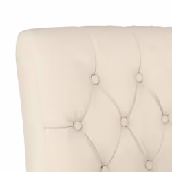 vidaXL Slipper Chair Accent Chair Single Sofa Chair Linen Fabric Button Design - Additional view 5