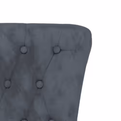 vidaXL High Back Chair Sofa Chair Living Room Seat Chair Velvet Button Design - dark grey - Additional view 5