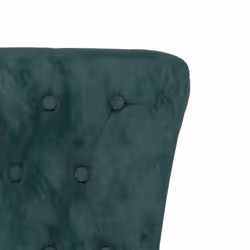 vidaXL High Back Chair Sofa Chair Living Room Seat Chair Velvet Button Design - dark green - Additional view 5