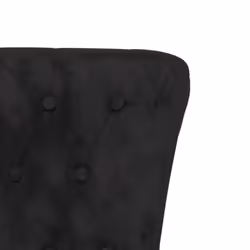 vidaXL High Back Chair Sofa Chair Living Room Seat Chair Velvet Button Design - black - Additional view 5