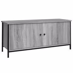 VidaXL 826293, Grey, Wood, Steel, 1020 mm, 350 mm, 450 mm, 1 pc(s)
