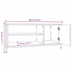 vidaXL TV Cabinet TV Stand Sideboard Media Cabinet TV Unit Engineered Wood - sonoma oak - Additional view 9