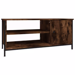 vidaXL TV Cabinet TV Stand Sideboard Media Cabinet TV Unit Engineered Wood - smoked oak