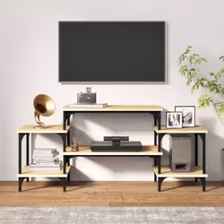 vidaXL TV Cabinet Engineered Wood TV Console Media Unit TV Unit Hifi Cabinet - sonoma oak, 117 x 35 x 52 cm - Additional view 2