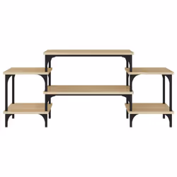 vidaXL TV Cabinet Engineered Wood TV Console Media Unit TV Unit Hifi Cabinet - sonoma oak, 117 x 35 x 52 cm - Additional view 4