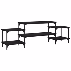 VidaXL 826320, Black, Wood, Steel, 1570 mm, 350 mm, 520 mm, 1 pc(s)