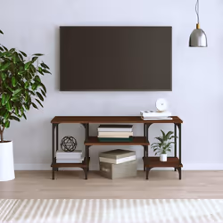 vidaXL TV Cabinet TV Stand Sideboard Media Cabinet TV Unit Engineered Wood - brown oak - Additional view 2