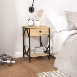 VidaXL 826338 nightstand/bedside table Oak