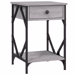 VidaXL 826341, Oak, Iron, Wood, 400 mm, 420 mm, 600 mm, 1 pc(s)