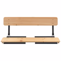 vidaXL Folding Beer Table Set Wooden Table and Bench 3 Piece Solid Wood Fir - Additional view 6