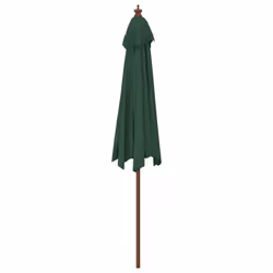 vidaXL Garden Parasol Outdoor Umbrella Parasol Sun Shade with Wooden Pole - green - Additional view 4