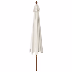 vidaXL Garden Parasol Outdoor Umbrella Patio Sun Shade with Wooden Pole - sand - Additional view 4
